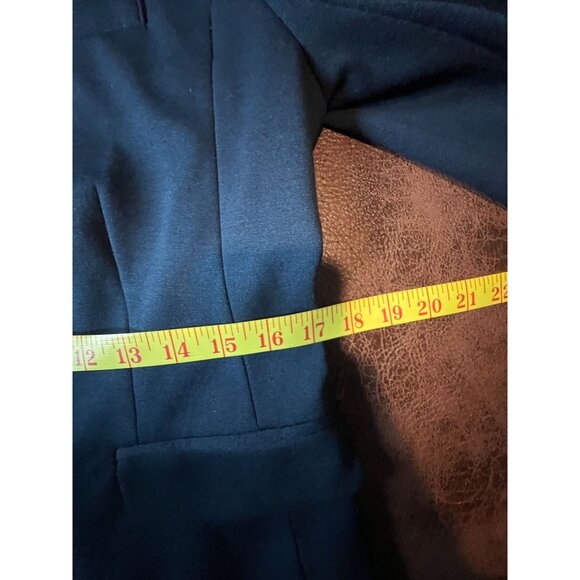 Gap The Academy Blazer Size 8 Womens Navy Black Trim Academia Preppy Corpcore - Picture 7 of 11